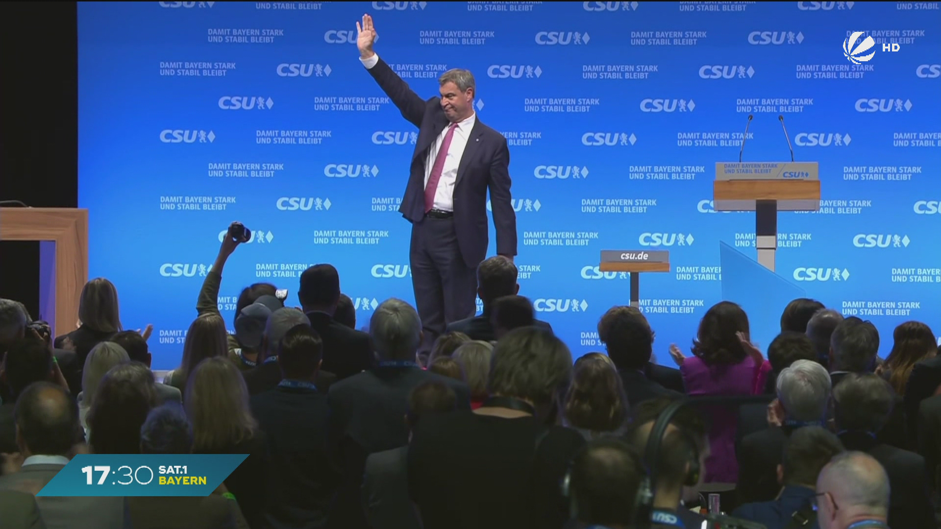 Video: CSU vor Parteitag: Söder über Wunsch-Ergebnis und Zukunftspläne