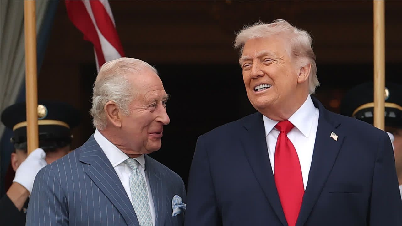 Video: "Er ist so süß": Trump überrascht Charles