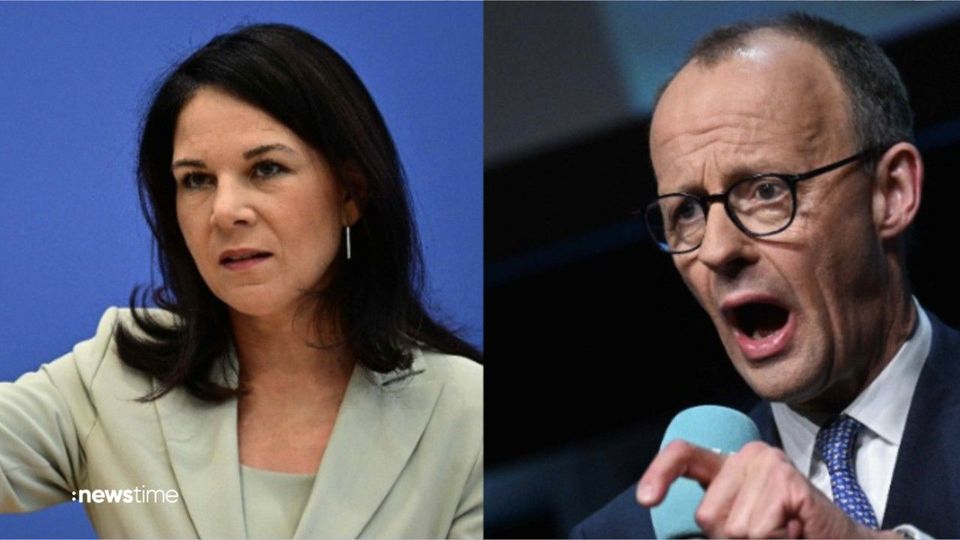 Merz und Baerbock in Hamburg – SPD in Umfrage vorne