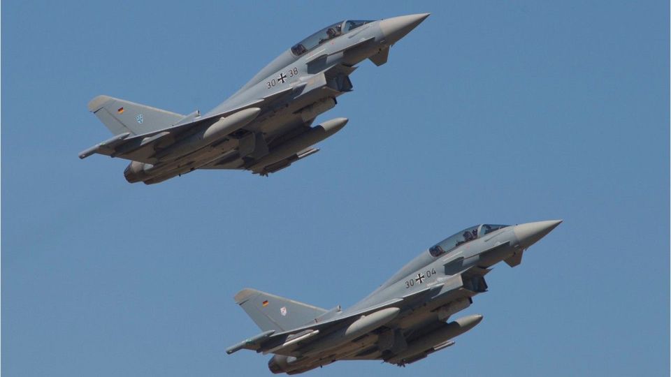Wegen Russland: Luftwaffe schickt Eurofighter