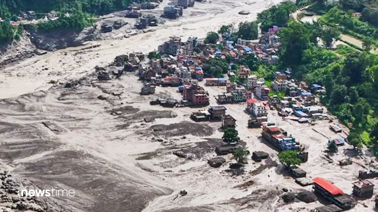 Video: Schwere Sturzflut in Nepal