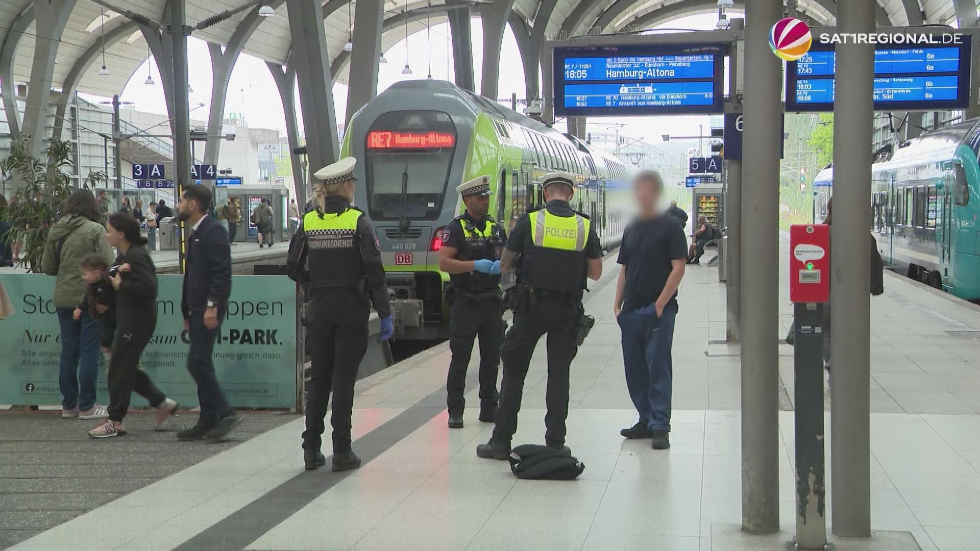 Video: Große Kontrollaktion von Polizei und Ordnungsdienst in Kiel