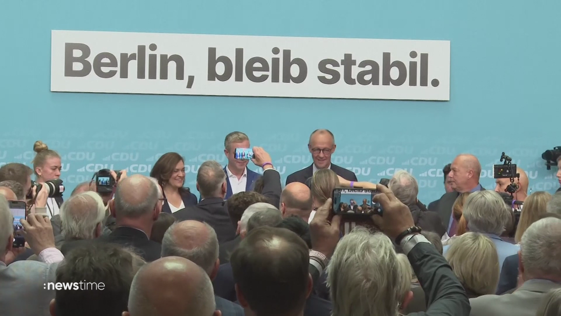 Video: Wahlkampf-Finale in Berlin mit Merz