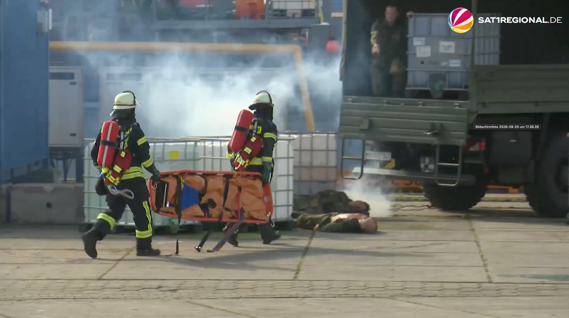Video: „Red Storm Charlie“ in Hamburg: Chemieunfall und Transport-Sabotage simuliert