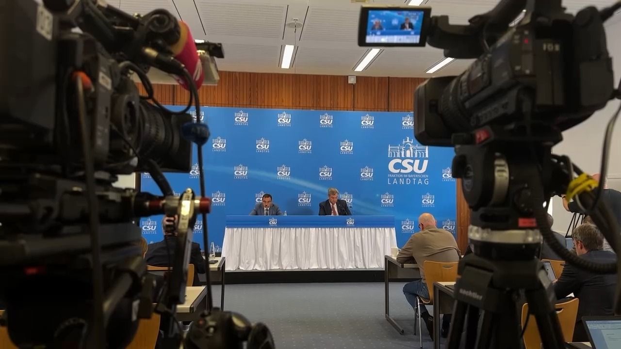 Video: CSU-Fraktionsklausur Tag 2 in Kloster Banz: Umfrage zeigt Sorgen der Bayern
