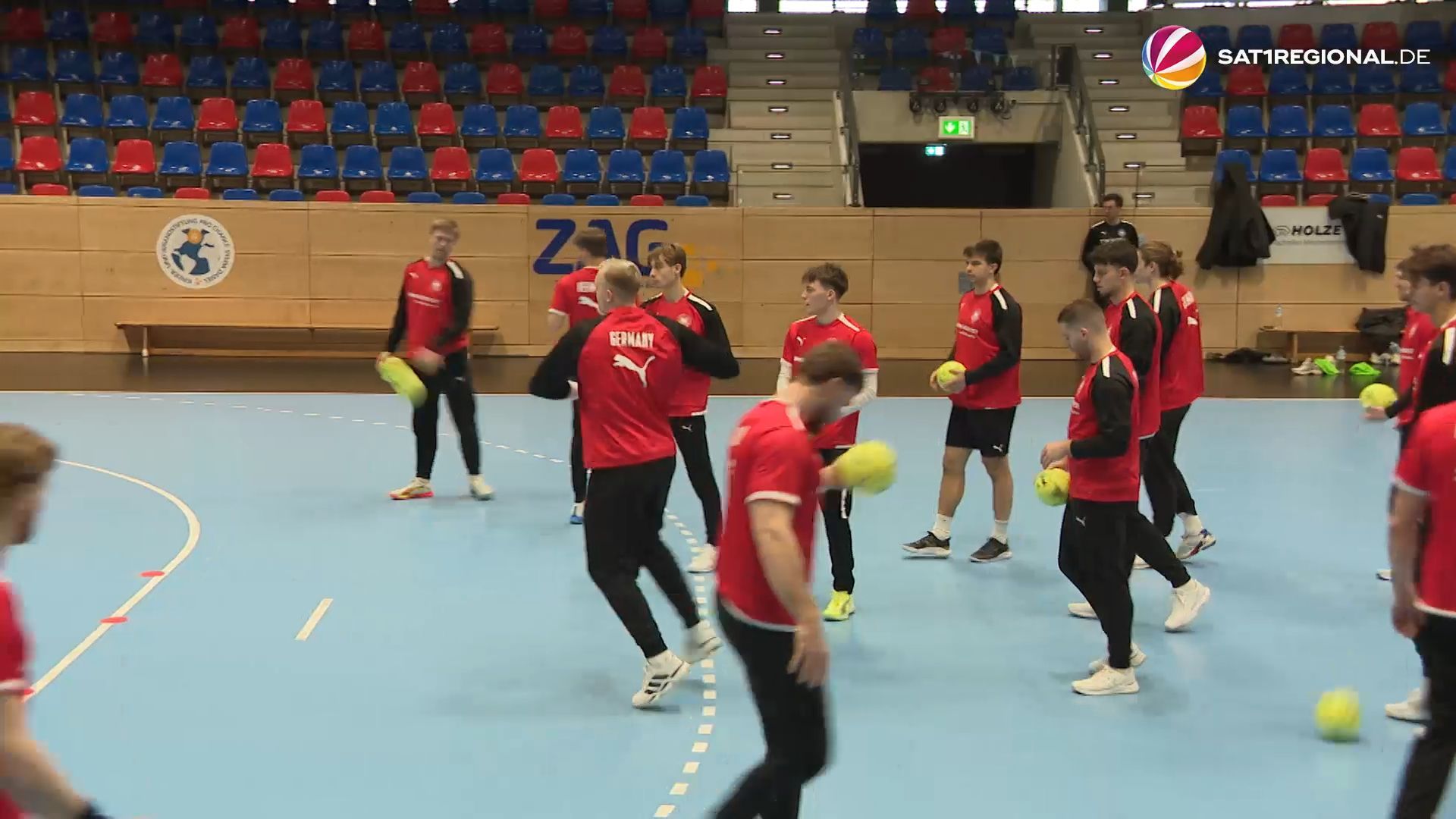 Video: Handball-Testspiele: DHB-Männer trainieren in Hannover für Partien gegen Kroatien