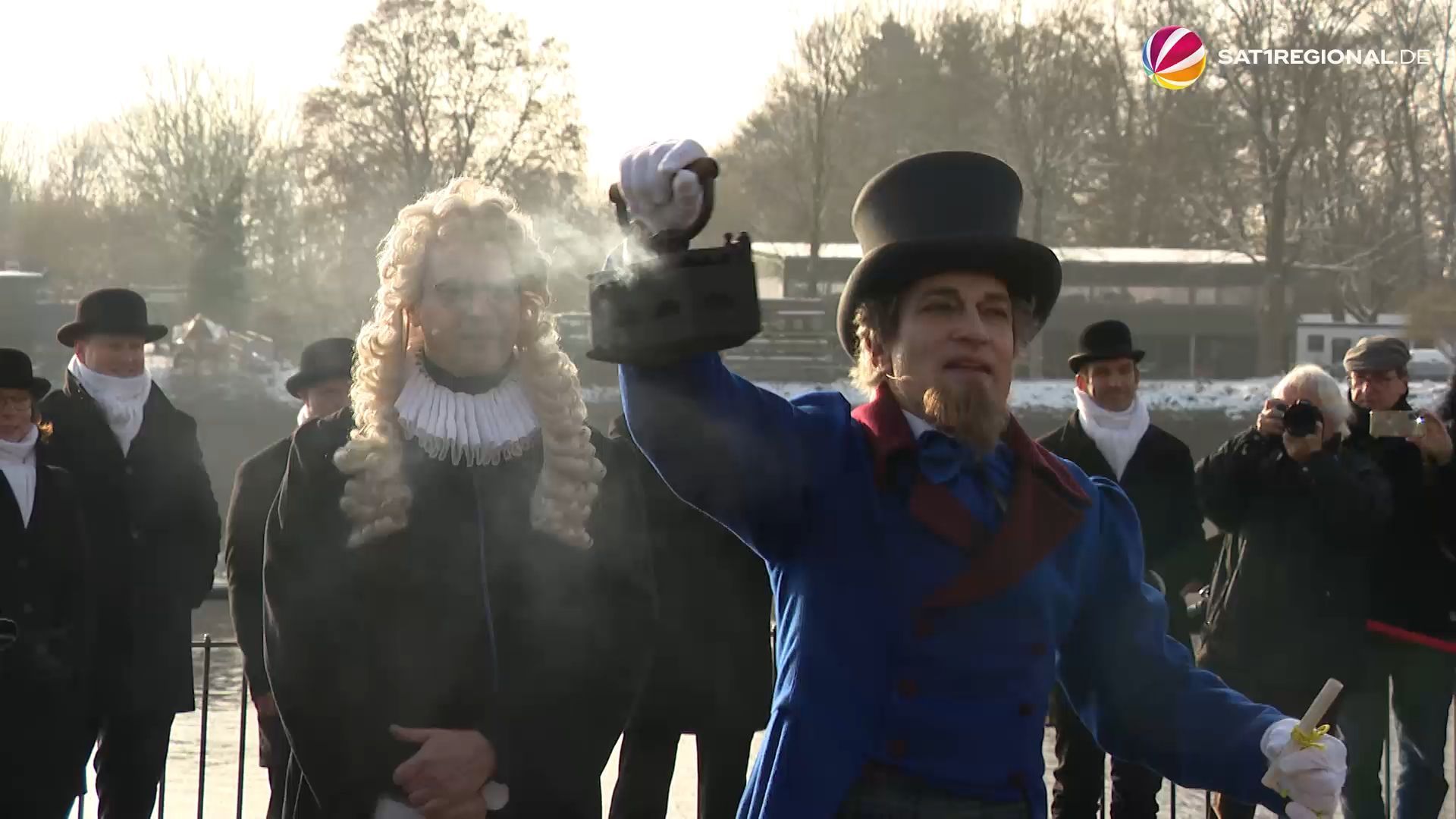 Video: Eiswette in Bremen: Skurrile Tradition zum 6. Januar