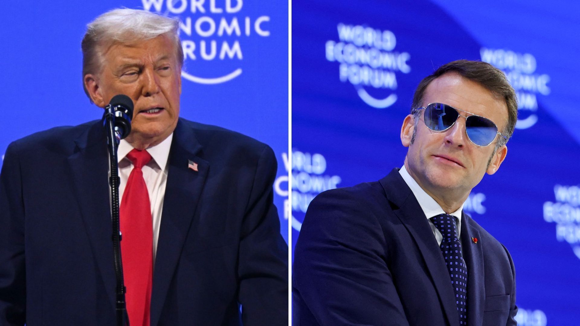 Video: "No, no, no": Trump schießt wieder gegen Macron