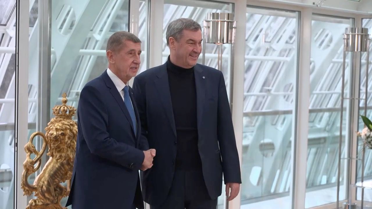 Video: Mehr Kooperation: Söder empfängt Tschechiens Ministerpräsidenten