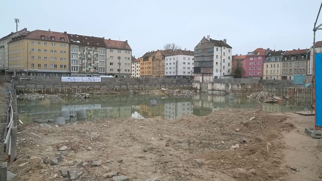 Video: „Lago di Aufseß“ in Nürnberg: Aus Baugrube werden 200 Wohnungen