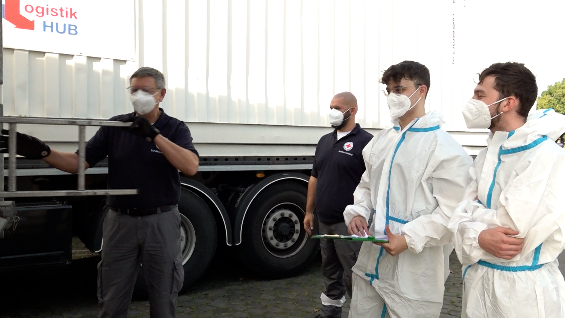 Video: Katastrophen-Transportübung: DRK testet Hilfe