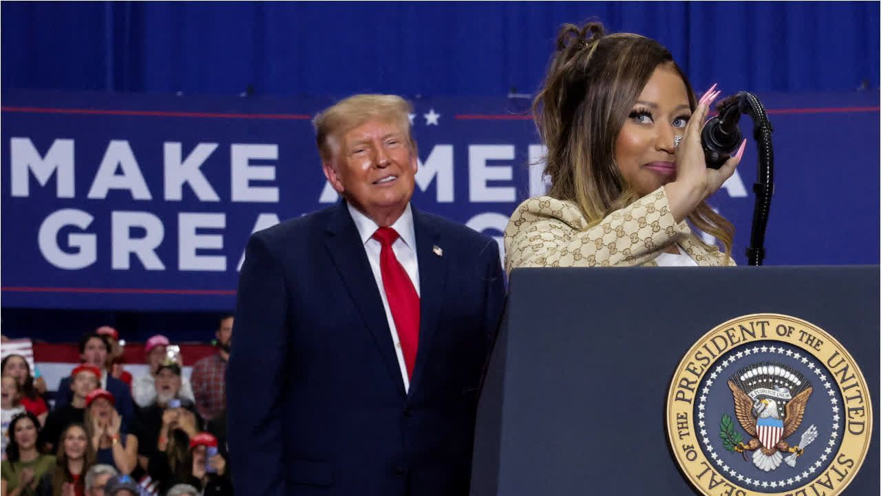 Video: Trump schwärmt von Nicki Minajs Hintern