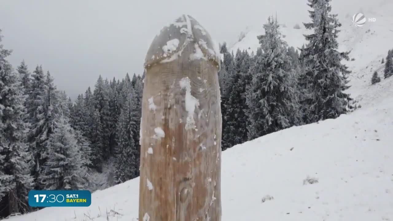 Kurioser Holz-Phallus im Allgäu: Woher kommt der neue Gipfel-Zipfel?