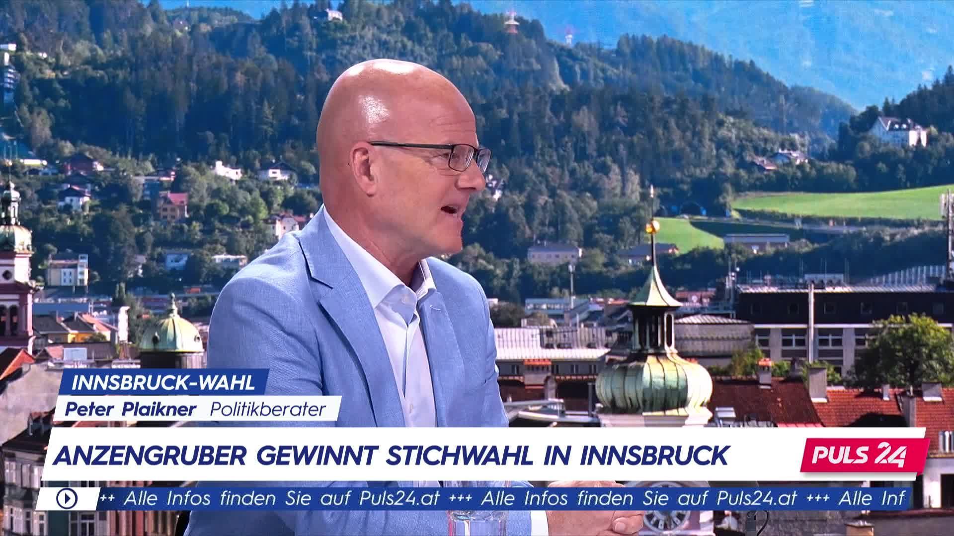 Politikberater Plaikner zu Anzengruber-Sieg in Innsbruck