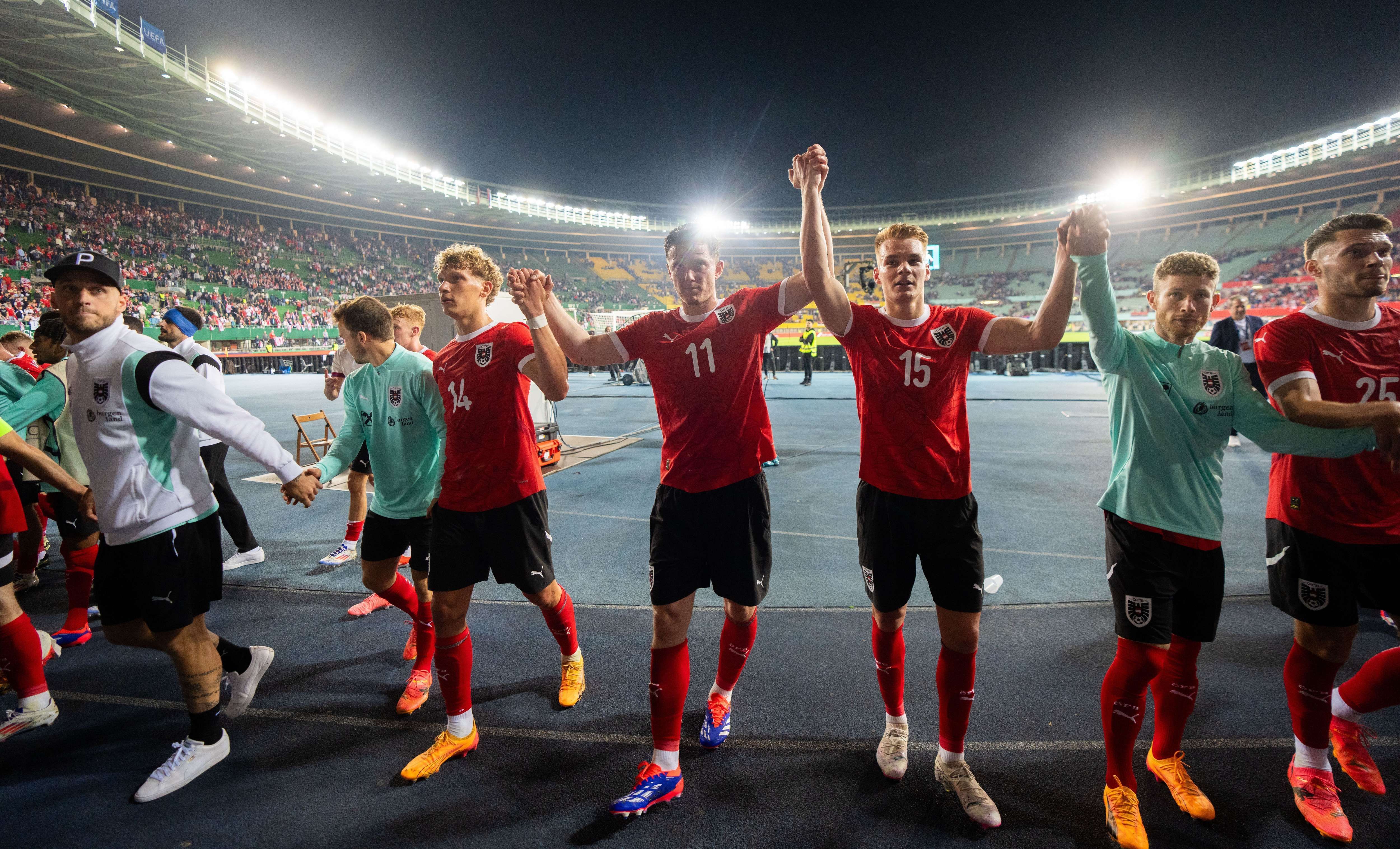 EM-Test: Österreich siegt 2:1 gegen Serbien