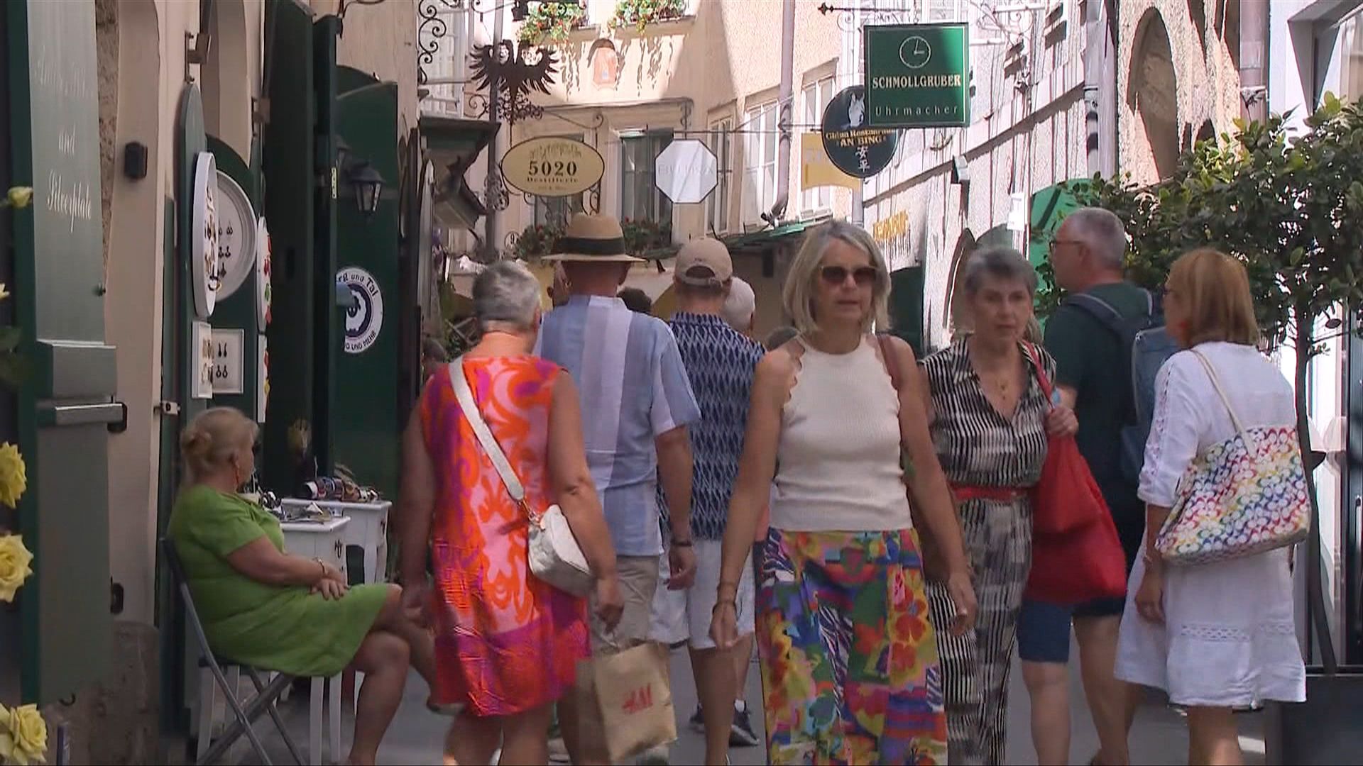 Ärger über Touristen in Salzburg - Video