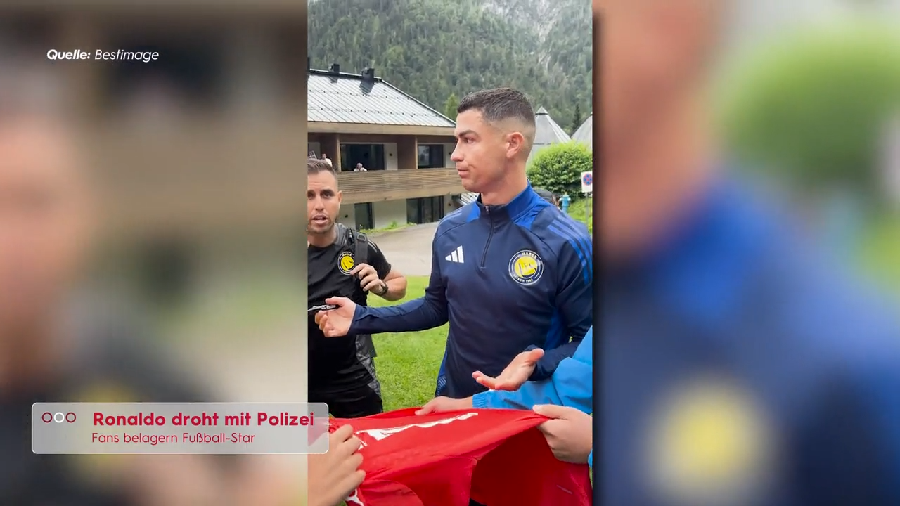 Video: Ronaldo in Saalfelden: Trainingslager wird zum Ausnahmezustand