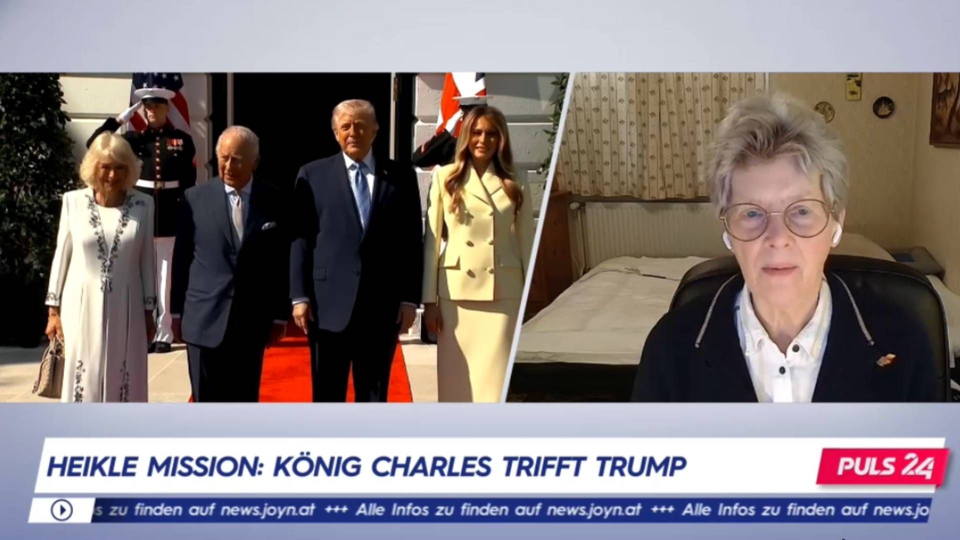 Video: Heikle Mission: König Charles trifft Trump