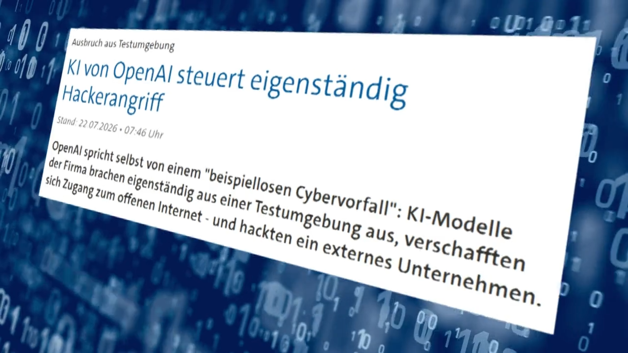 Video: KI bricht aus Testumgebung aus und hackt Systeme