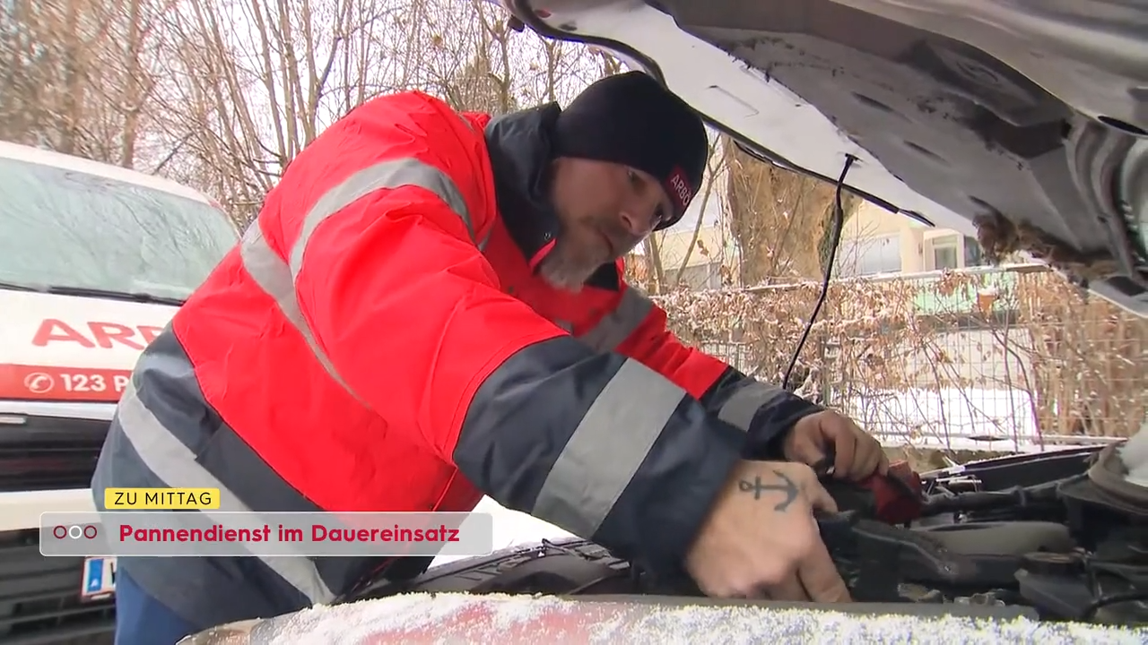 Video: Kälte-Falle: Pannendienste im Dauereinsatz